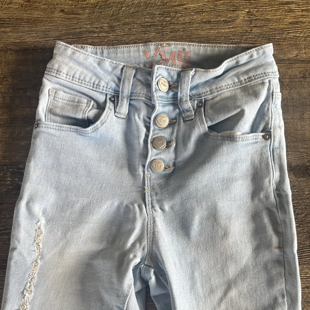 YMI Light Blue Distressed Kids Jeans‎